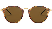 Round Fleck RB2447 polished tortoise