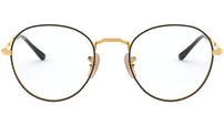 Round Metal Optics II RB3582V gold on top black