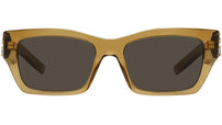 Plumetis Brown Geometric Sunglasses