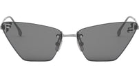Fendi First Crystal Silver Cat Eye Sunglasses
