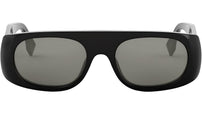 Fendi Signature Black Oval Sunglasses