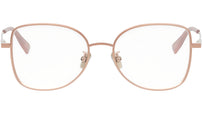 B.zero1 Rose Gold Geometric Eyeglasses