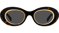 Anagram Havana Oval Sunglasses