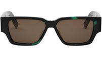 CD Diamond S5I Havana Green Geometric Sunglasses