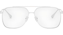 Baguette Silver Pilot Eyeglasses