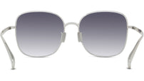 Boke Flower Silver Square Sunglasses