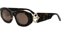 Calla Havana Oval Sunglasses