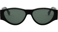 FF Squared Black Oval Sunglasses