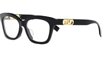 O'Lock Solid Black Geometric Eyeglasses