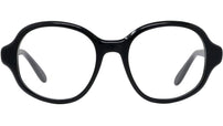 Slim Black Geometric Sunglasses