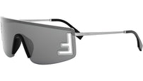 Fendi Sport Silver Rectangular Sunglasses