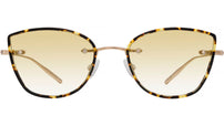 Brandy Gold Cat Eye Sunglasses
