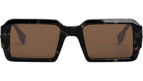 Fendigraphy Havana Rectangular Sunglasses