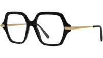 Slim Black Geometric Sunglasses