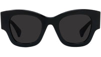 1970 Black Square Sunglasses