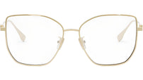 Baguette Yellow Geometric Eyeglasses