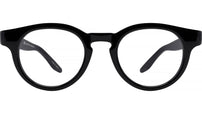 Oxford Black Round Eyeglasses