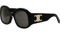 Maxi Triomphe Black Round Sunglasses