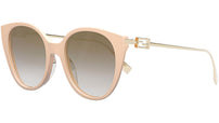 Baguette Pink Round Sunglasses