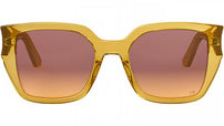 DiorGlow S1I Yellow Squared Sunglasses