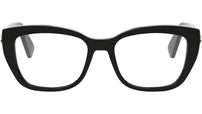 B.zero1 Black Geometric Eyeglasses