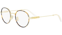 DiorCannageO R1U Gold Round Eyeglasses