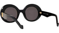 Anagram Black Oval Sunglasses