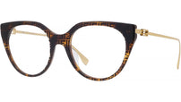 Baguette FF Havana Cat Eye Eyeglasses