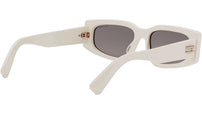 B.zero1 White Rectangular Sunglasses