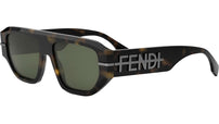 Fendigraphy Havana Geometric Sunglasses