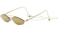 Baguette Gold Cat Eye Sunglasses