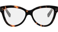 Thin Tortoise Geometric Eyeglasses