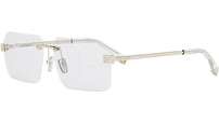 Fendi Sky Gold Rectangular Eyeglasses
