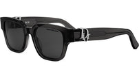 Dior Oblique 1I Shiny Black Squared Sunglasses