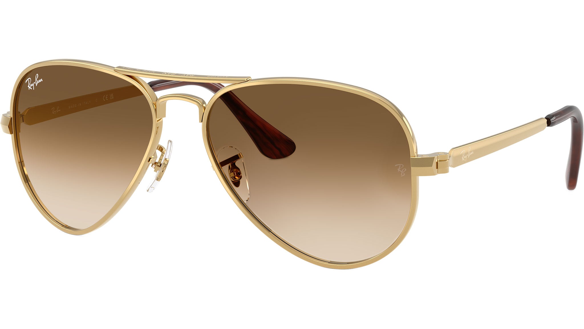 Ray-Ban Occhiali da Sole RB3925 001/51 Arista Oro e Marrone Chiaro