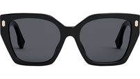 Fendi Bold Black Square Sunglasses