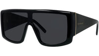 Square Black Shield Sunglasses