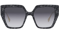 Baguette Grey Butterfly Sunglasses