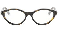 Fendi Selleria Havana Cat Eye Eyeglasses