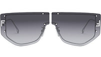 Fendi First Silver Rectangular Sunglasses