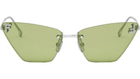 Fendi First Crystal Silver Cat Eye Sunglasses