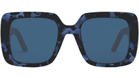 WilDior S3U Havana Blue Square Sunglasses