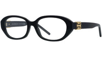 4G Liquid Black Oval Eyeglasses