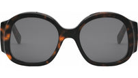 Maxi Triomphe Tortoise Round Sunglasses