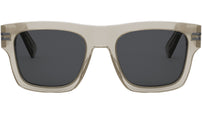 B.zero1 Brown Geometric Sunglasses