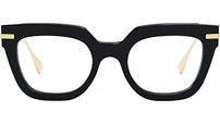 Fendigraphy Black Rectangular Eyeglasses