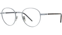 Titanium Silver Geometric Eyeglasses