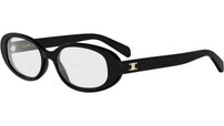 Triomphe Mini Black Oval Sunglasses