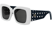 VeryDior S1I White Geometric Sunglasses