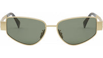 Metal Triomphe Gold Cat Eye Sunglasses